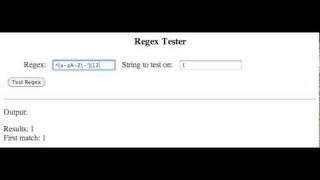 PHP Tutorial - Regex (Part 1)