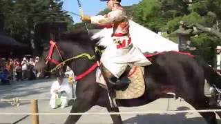 鶴岡八幡宮崇敬者大祭 流鏑馬神事 騎射挟物 壱 平成28年10月2日 陸番手