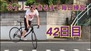 ウイリーできるまで毎日練習42日目【ジャックナイフ編】