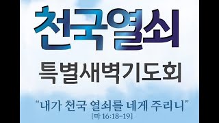 21.03,11(목)[천국열쇠 특별새벽기도회9] 하늘의 문을 닫고 여는 엘리야의 열쇠기도(왕상18:41-46) 최용석 목사