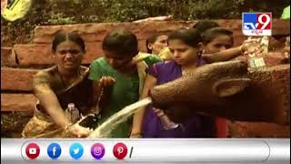 Sandur Harishankara Temple Water fals in Danger, Due to Heavy Blasting Mining  Surrounding temple