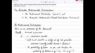 Video 26, Theory and Example, Multinomial Distribution, 1 of 1