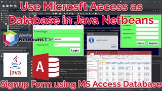 Java Signup Form using Microsoft Access Database
