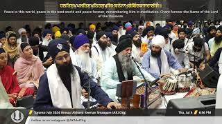 064 Bhai Ravinder Singh Jee Delhi at Thursday PM Toronto July 2024 Annual Akhand Keertan Smaagam