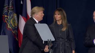 MUST WATCH: President Trump Awkward Handshake To Melania Trump