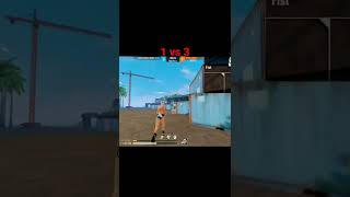 free fire 1vs3 game play one tep video #SHORT#RM2GGAMER#freefire#totalgaming#badge99