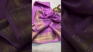 Sankranti New Arrivals❤️Pure Mysore Silk sarees❤️120gsm thickness Price: 10400/-Silk mark certified🎀