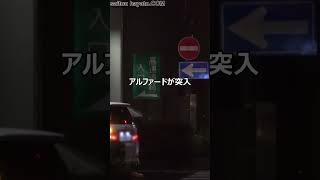 【目を瞑りながら運転してるのか？】どう見ても赤信号の首都高に突入したアルファードが交通機動隊に捕まる瞬間！#shorts