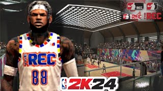 NBA 2K24 rec center with randoms! full inside big man center build