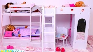 Baby Doll organise Bunk Bed Bedroom! Play Toys story