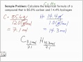 Calculating Empirical and Molecular Formulas Lecture