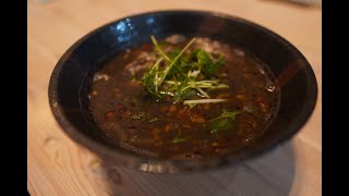 黒ごまの担々麺