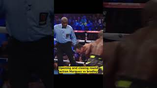 Marquez vs Bradley opening and closing round action #juanmanuelmarquez #timothybradley #boxing