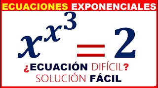 Calcular x^x^3=2👉Funcion W de Lambert 😱 [EJERCICIO 2] ✔