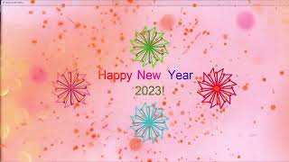 Happy New Year 2023 || Python Turtle Says Happy New Year || Death Code #2023