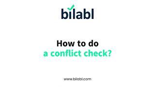 How to do a conflict check