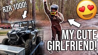 GIRLFRIEND Rides in RZR 1000!