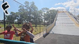 The Giant Slide on Detroit's Belle Isle is Back (and Slower Than Ever)!