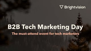 [On-demand Webinar] B2B Tech Marketing Day