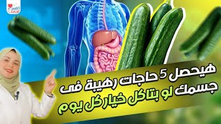 لو بتاكل خيار 🥒 كل يوم هيحصل خمس حاجات رهيبة فى جسمك