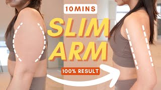 10min Slim Arm Workout |🔥 Burn Flabby Arm Fat | All Seated & No Equipment (100% Worked)