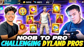 Challenging Dyland Pros To Make My *NOOB* I'd *PRO* 😍💎|| He Bought Everything -Garena Free Fire