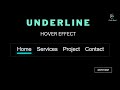 Enhancing Website Navigation | Unique Menu Underline Link Hover Effect Tutorial