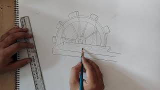 how to draw rahat irrigation system