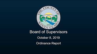 SCC Board of Supervisors October 8, 2019 9:30 AM