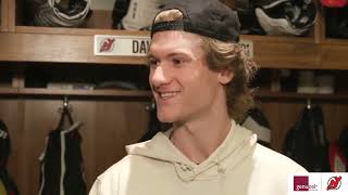 Dawson Mercer Exit Interview | NEW JERSEY DEVILS