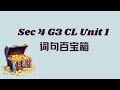 词句百宝箱丨Sec 4 G3 CL Unit 1