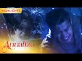 Guido pulls Annaliza out of the flood | Annaliza