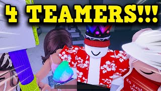 1v4 TOXIC TEAMERS In Flee The Facility! (Roblox)