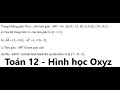 Toán 12: Trong không gian Oxyz, cho tam giác ABC với A(1;0;-2), B(-2;3;4), C(4;-6;1) - Đúng sai