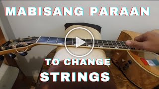 Paano magpalit ng strings sa acoustic guitar