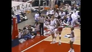 Charles Barkley Rejects Hakeem Olajuwon Dunk Attempt (1990 All-Star Game)