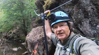 Der beste Außeralpine Klettersteig Deutschlands ist in Manderscheid.(Eifel)