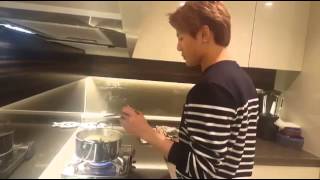 [CJES Instagram] 151210 Junsu cooking ramen for managers