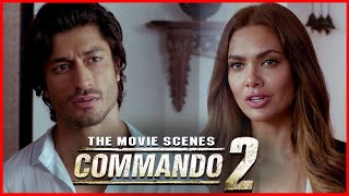 Commando Hindi Movie| Vidyut Jammwal | Esha Gupta | ईशा ने विद्युत् को अपने पति की कहानी बतायी