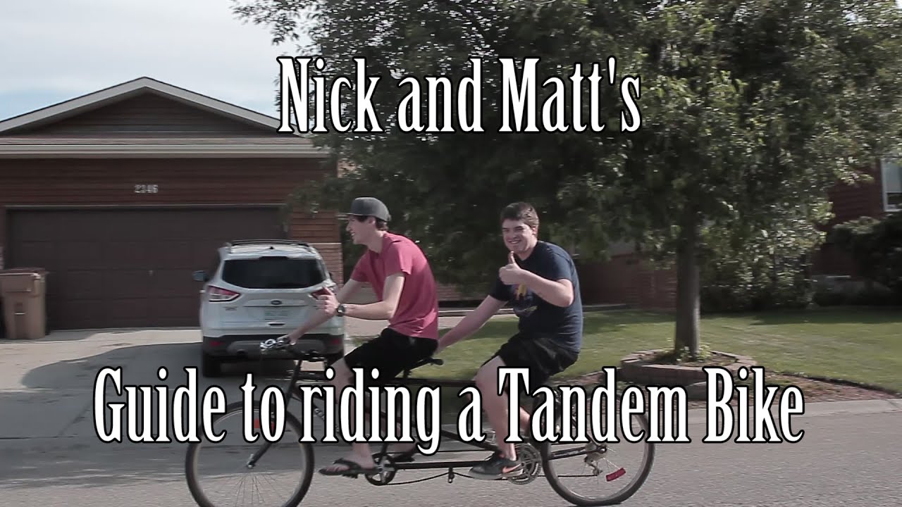 How To Ride A Tandem Bike Youtube