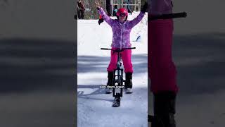 Ski bike #snow #shorts28sprint #teeth