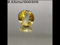 8 55cts Natural yellow saphire (pukhraj) Gemstone Lab Certified