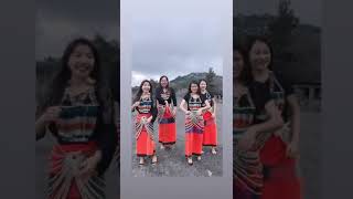 tangkhul girls in traditional dress.