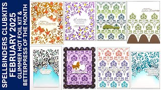 Spellbinders Clubkits February 2025 - Glimmer Hot Foil Kit & BetterPress of the Month