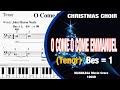 O Come O Come Emmanuel [Tenor] | Christmas Choir Tutorial