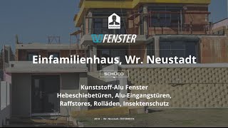 Referenz: Neubau EFH Kunststoff Alu Fenster - Wr Neustadt