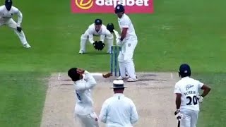 Mohammad Rizwan's first over in county cricket