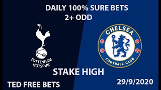 TODAY SURE BETS|DAILY BETTING TIPS|100% SURE BETS #TOT #CHE Carabao Cup SURE BET  29/9/2020