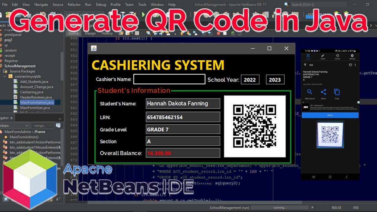 Java Programming Qr Code Generator Youtube