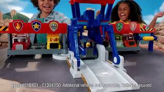 PAW Patrol Big Truck Pups, Truck Stop HQ, 3ft. Wide Transforming Playset - Smyths Toys